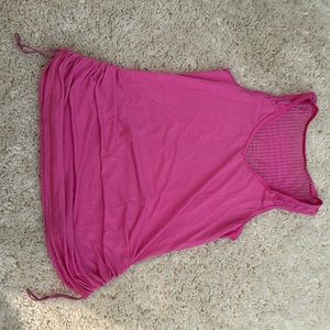 lululemon swiftly v neck tank w eyelet detailing, size 6
